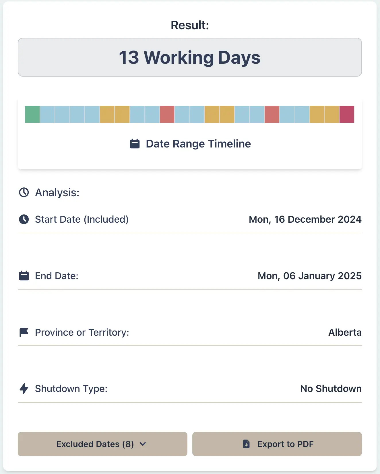 Alberta leave deduction calculation